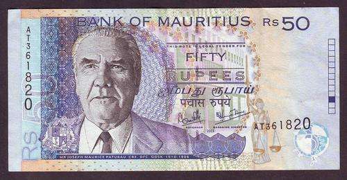 MAURITIUS 50 RUPEES AT 2003 - BUILDINGS