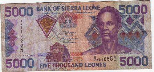 SIERRA LEONE 5000 LEONES 2006 - AW5 18855