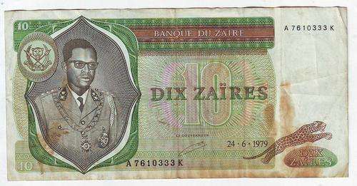 ZAIRE 10 ZAIRES 24.6.1979 - OLYMPIC TORCH