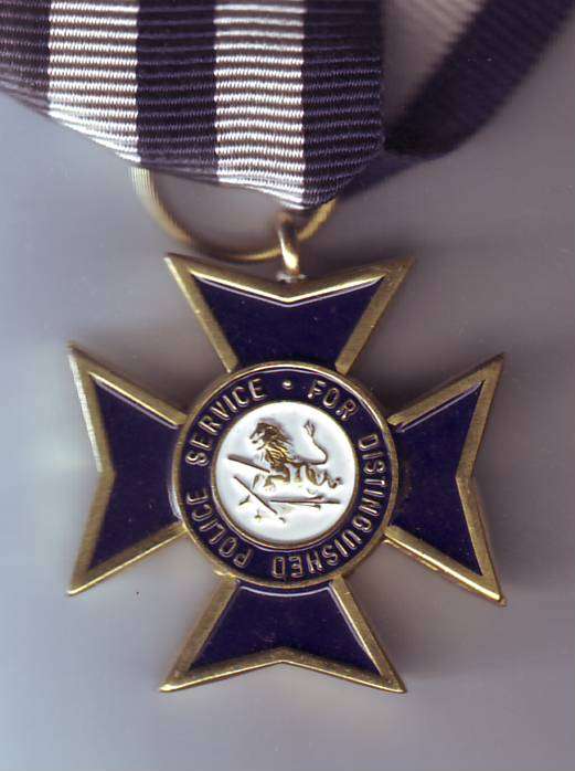 RHODESIA POLICE CROSS FOR DISTINGUISHED SERVICE FULL SIZE SPECIMEN