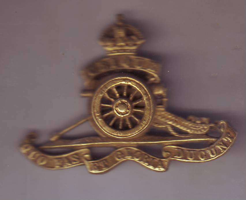 ARTILLERY CAP BADGE