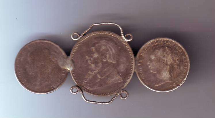 KRUGER AND VICTORIA SILVER BROACH