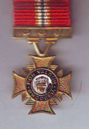 RHODESIA GRAND CROSS OF VALOUR MINIATURE MEDAL