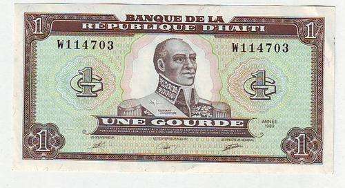 HAITI 1 GOURDE TOUSSAINT LOUVERTUTE - COAT OF ARMS