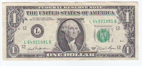 USA 1 DOLLAR SERIES 1981 L 64921091 B - COAT OF ARMS