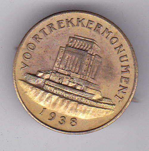 VOORTREKKEREEUFEES PIN BADGE 1938 BRONZE