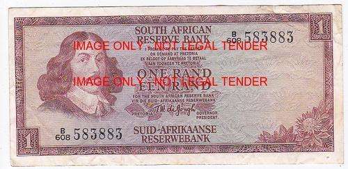 SOUTH AFRICA ONE RAND T.W. DE JONGH B608 583883
