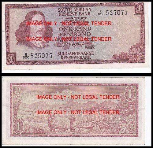 SOUTH AFRICA ONE RAND DE JONGH B 620 525075
