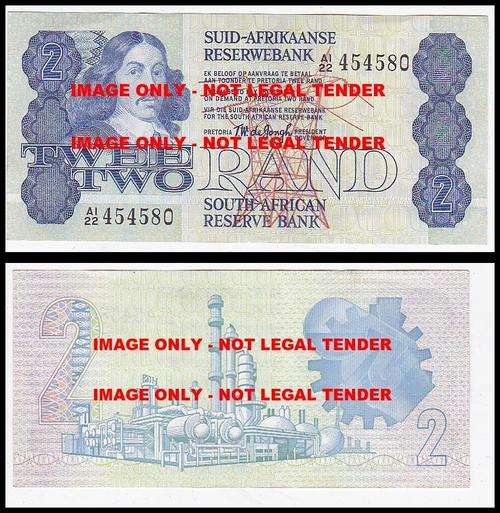 TWO RAND T.W. DE JONGH A122 454580