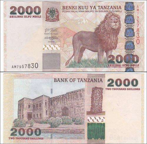 TANZANIA 2000 SHILLINGS AM7957830 - LION