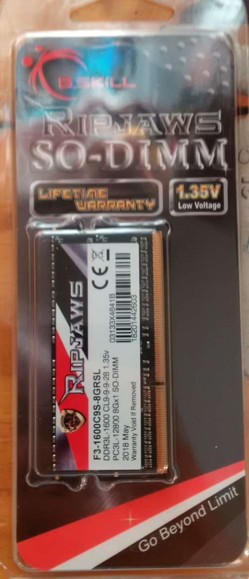 !!!BRAND NEW!!!- G-Skill 8GB DDR3L RAM