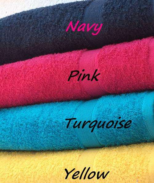 BRIGHT SUMMER BATH TOWEL - NORTEX - GREAT QUALITY - BID FROM R1! PINK AND NAVY ONLY