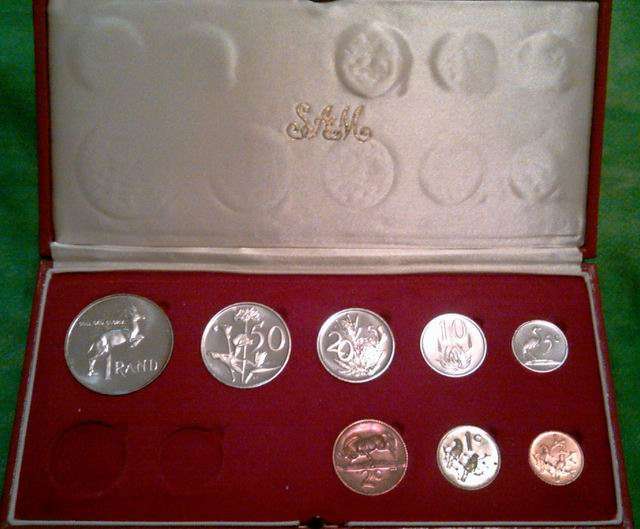 1978 South African Proof Set in RED Box (No gold)