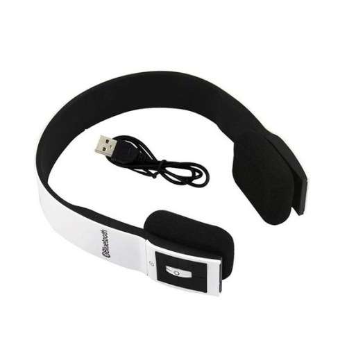 Stylish White Bluetooth Headphones