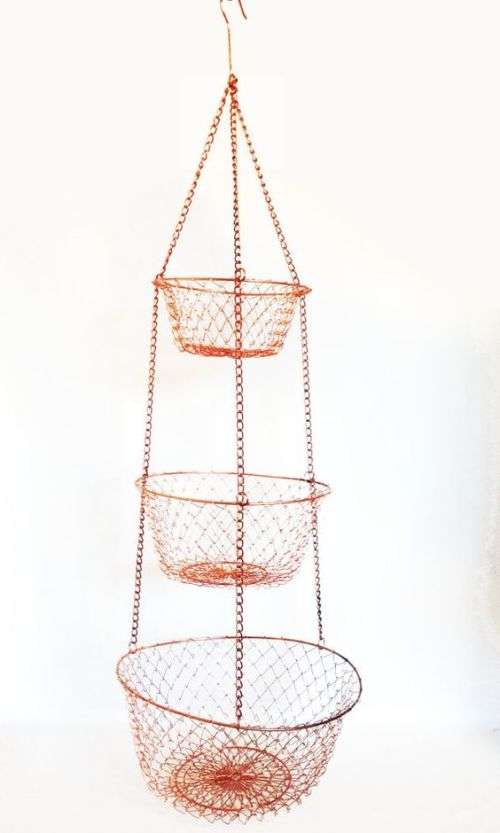 (WHOLESALE PRICE) 3 Tier Hanging METAL BASKET *7 Available*