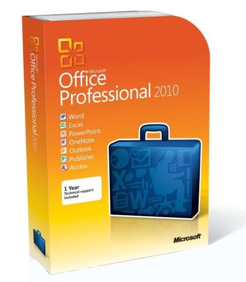 Microsoft Office Professional 2010 Package