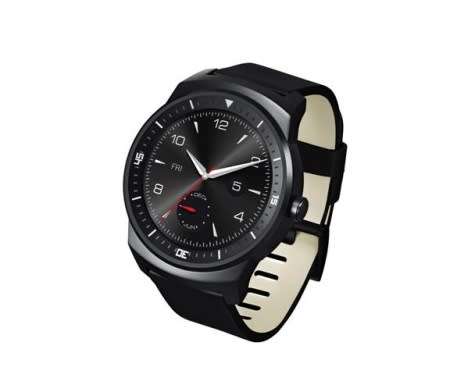 LG G Watch R Smartwatch - 33mm - Black Leather Strap (Retail R3750)