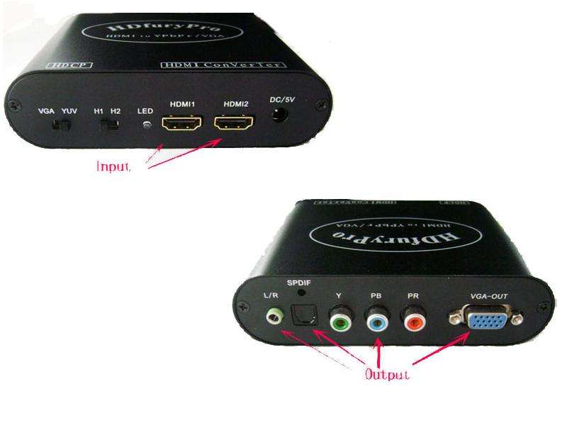 HDFURY Pro - HDMI to Component / YPbPr or VGA Converter - Same functions as HDFURY2