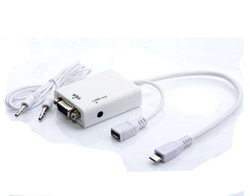 MHL-Micro USB to VGA Display with Audio HD Cable for Samsung Galaxy S3 / Samsung Note 2 to connect