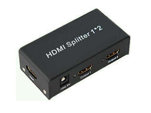 Powered HDMI Splitter 1x2 (2 outputs) with 3D Support - HDCP v1.2