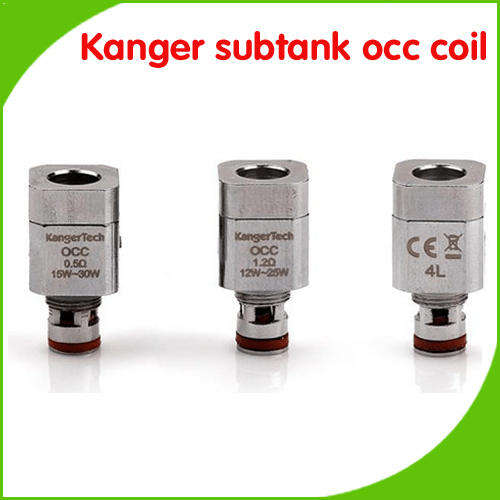 5 Pack Kangertech Subtank 0.5Ohm OCC Coils (Organic Cotton Coils) - Most Vapor Production, long last