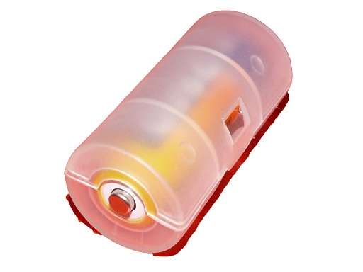 AA to C Type Battery Adapter - Transparent / clip-in