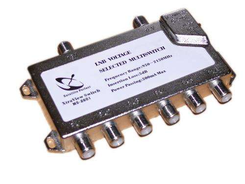 2x6 (2 inputs, 6 outputs) LNB Voltage Selected Multiswitch