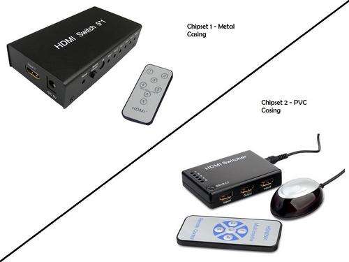 5 X 1 HDMI Switch with built-in Equalizer and Remote Control - HDCP 1.2, HDMI v1.3