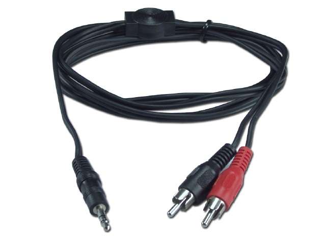 1.5 Meter Male 3.5mm Jack to 2 x RCA Male Cable - PC Sound card cable