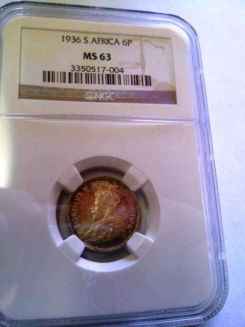 !!!!!WOW  RARE TO FIND!!!1936 6P MS63!!!!