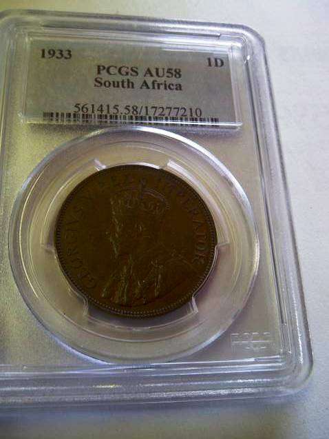 !!!!!WOW  RARE COIN TO FIND!!!1933 1 PENNY AU58!!!!
