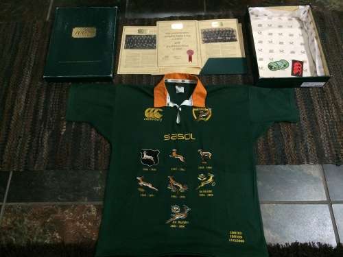100 Years of Springbok Rugby Limited Edition Jersey no 1315/3000 !!!!