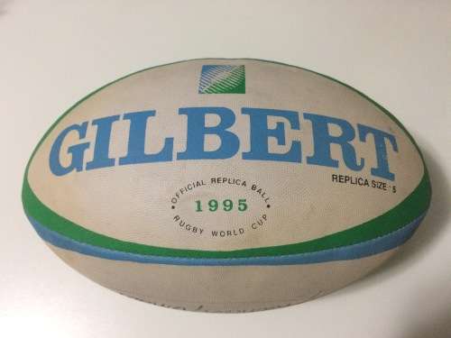 Rugby World Cup 1995 Official Replica Ball signed by winning captain Francois Pienaar!!!!