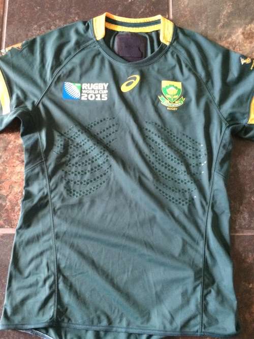 Springbok Players issue jersey RWC 2015