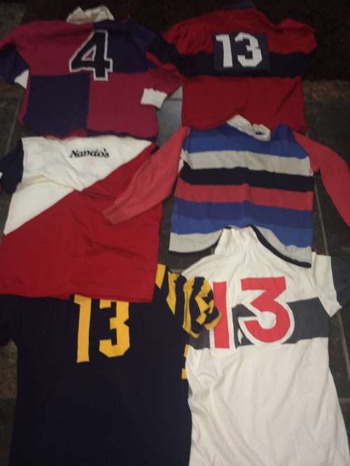Collection of old rugby jerseys!!