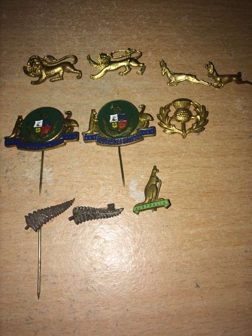 Collectible Rugby Pins (British Lions,Springbok,New Zealand etc)