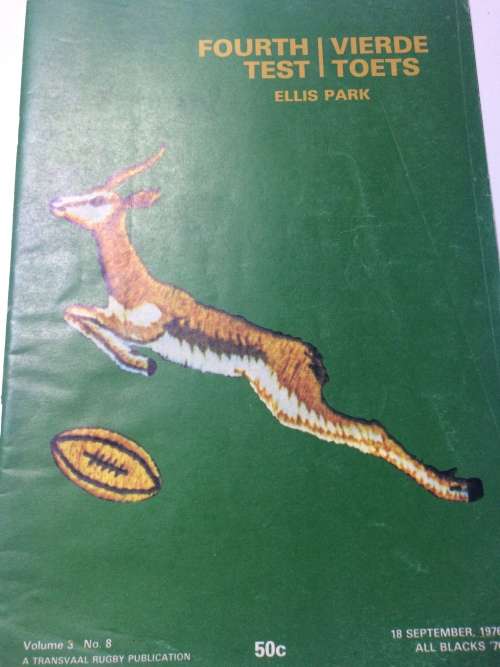 South Africa vs All Blacks 18/09/1976