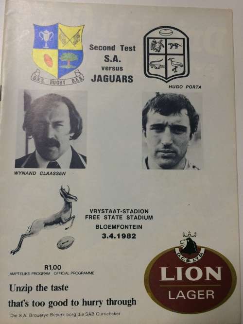 South Africa vs Jaguars 03/04/1982