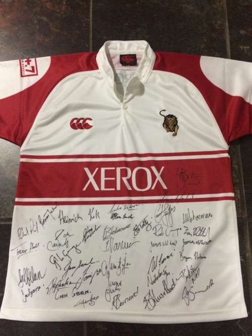 Lions Rugby Jersey Signed by Team!!