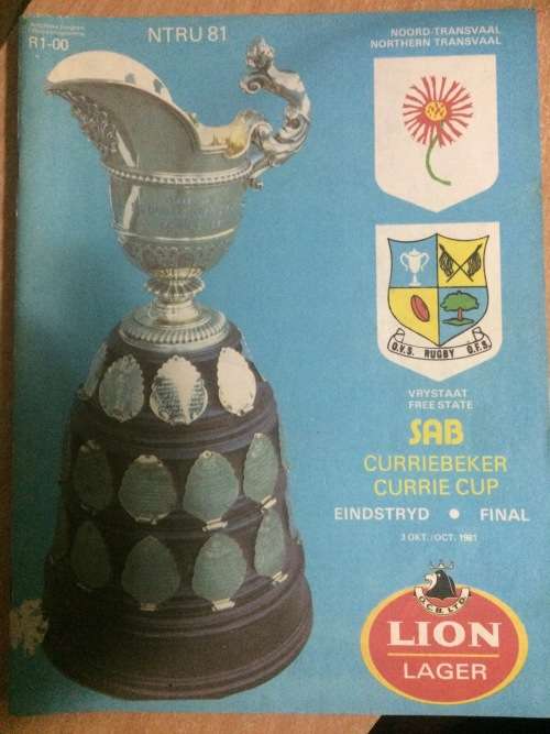 NTVL vs OFS Currie Cup Final 1981