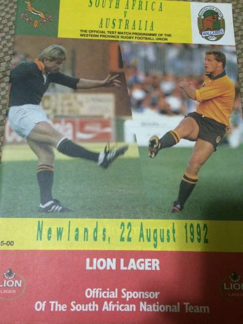 South Africa vs Australia 22/08/1992