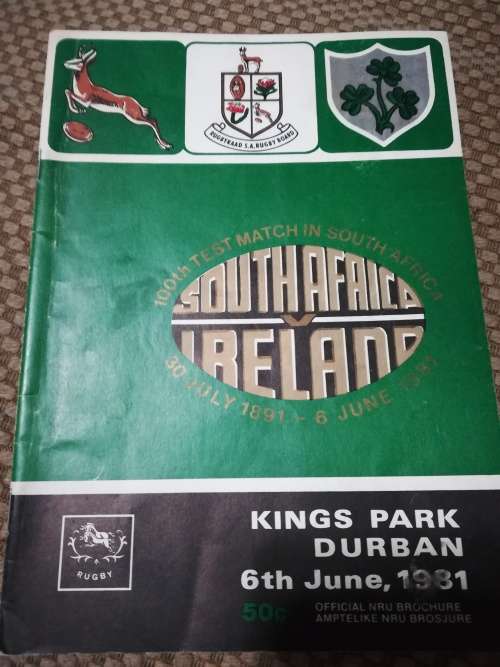 South Africa vs Ireland 06/06/1981