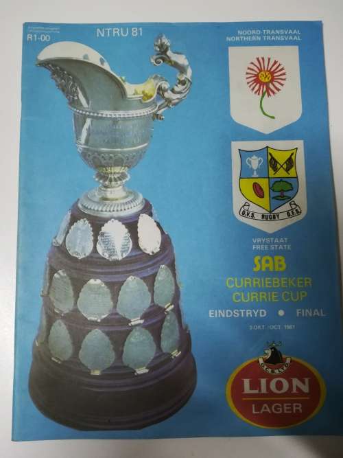 NTVL vs OFS 03/10/1981 Currie Cup Final