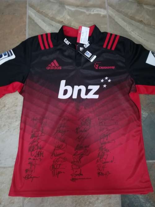 Crusaders Super Rugby Signed Jersey 2017