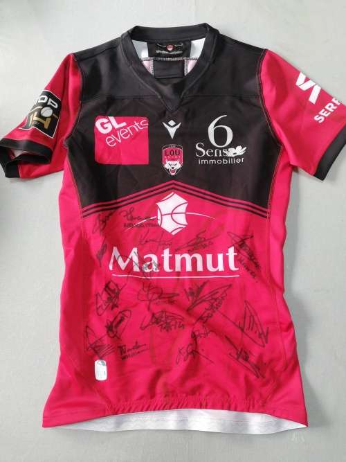 Lyon Top 14 Match Jersey Size XL no 19