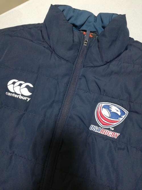 USA Rugby Players Sleeveless Puffer jacket Size L