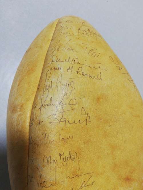 Currie Cup Leather Ball Signed by the 1980 British Lions Squad