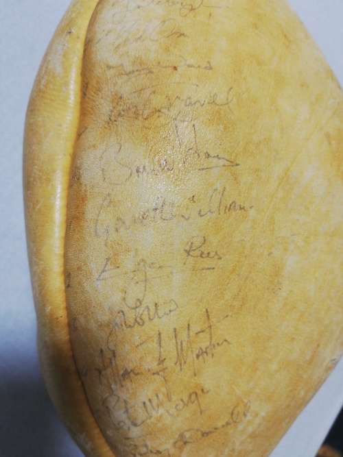 Currie Cup Leather Ball Signed by the 1980 British Lions Squad
