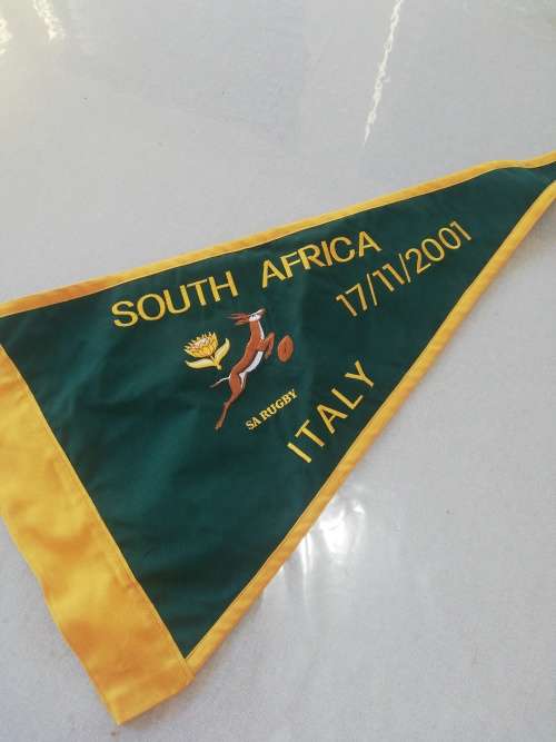 Springboks vs Italy 17.11.2001 Touchjudge Flag