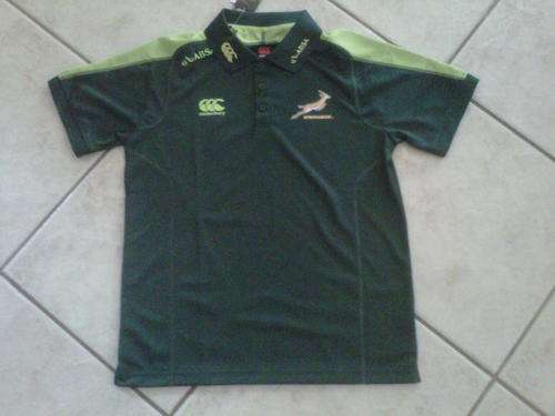 SPRINGBOK Players issue Green Golfshirt!!! WOW